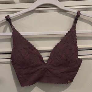 Danskin Lace Bralette in Deep Purple